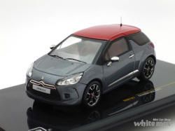 イクソ　1/43 シトロエン DS3 2011 (メタリックグレー/レッド)