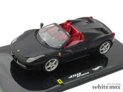 マテル　1/43 フェラーリ 458 Italia スパイダー (ブラック)