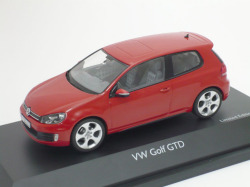 シュコー　1/43 フォルクスワーゲン ゴルフ VI GTD (レッド)