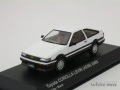京商　1/43 トヨタ カローラ レビン AE86 前期型 (ホワイト/ブラック)