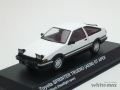 京商　1/43 トヨタ スプリンター トレノ AE86 GT APEX ヘッドライトオープン仕様 (ホワイト/ブラック)