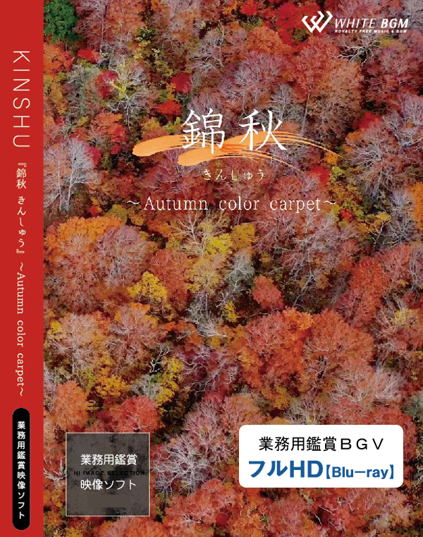 業務用鑑賞映像ソフト「錦秋－Autumn color carpet－」HD版/ブルーレイディスク納品 【商用可・空間演出・著作権フリー】