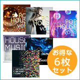 【企業展示会6枚セット】ポップハウス1・2・3／ハウスミュージック／フロアミュージック／コンベンションセンターBGM(set50081）