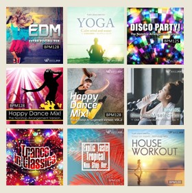 【フィットネス9枚セット】EDM/YOGA/ディスコパーティー!/ハッピーダンスミックス/ハッピーダンスミックス2/スローEDM/ トランスinクラシック/エキゾチックテイストトロピカル/ハウスワークアウト（set50113）