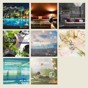 【いまどきの8枚セット】カフェハウスミュージック/ラウンジミュージック/ラウンジミュージック2/アーバンボサ/スノーサウンズ/ウインドサウンズ/ウエーブサウンズ/クリアサウンズ（set50115）