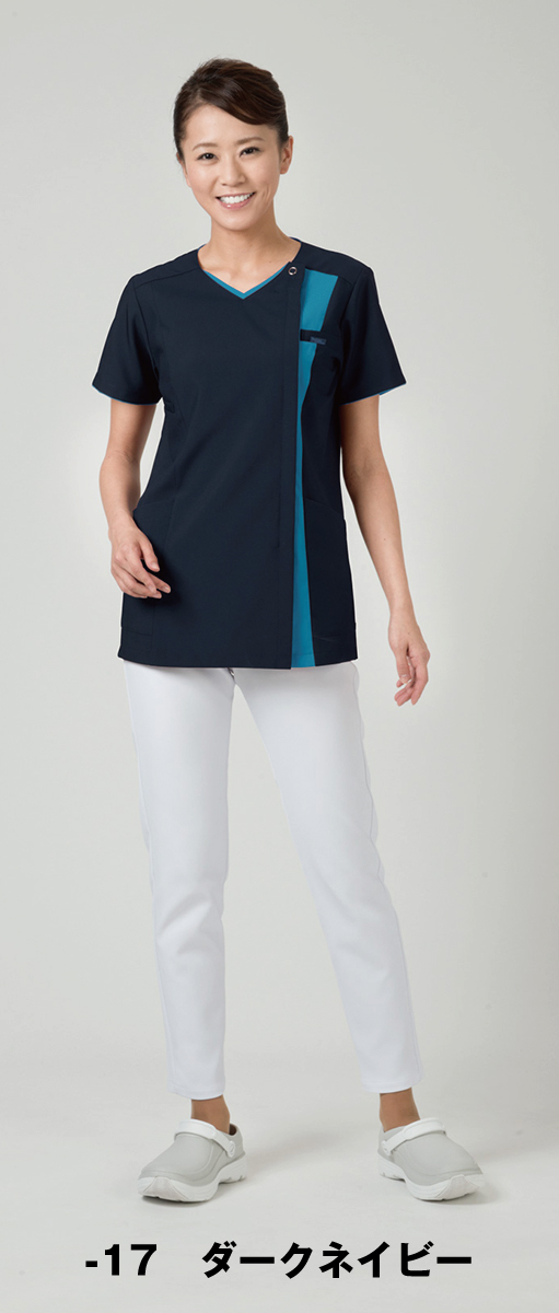 【FOLK】7023SC【ジップスクラブ・白衣・半袖上衣】☆2014年新作商品☆