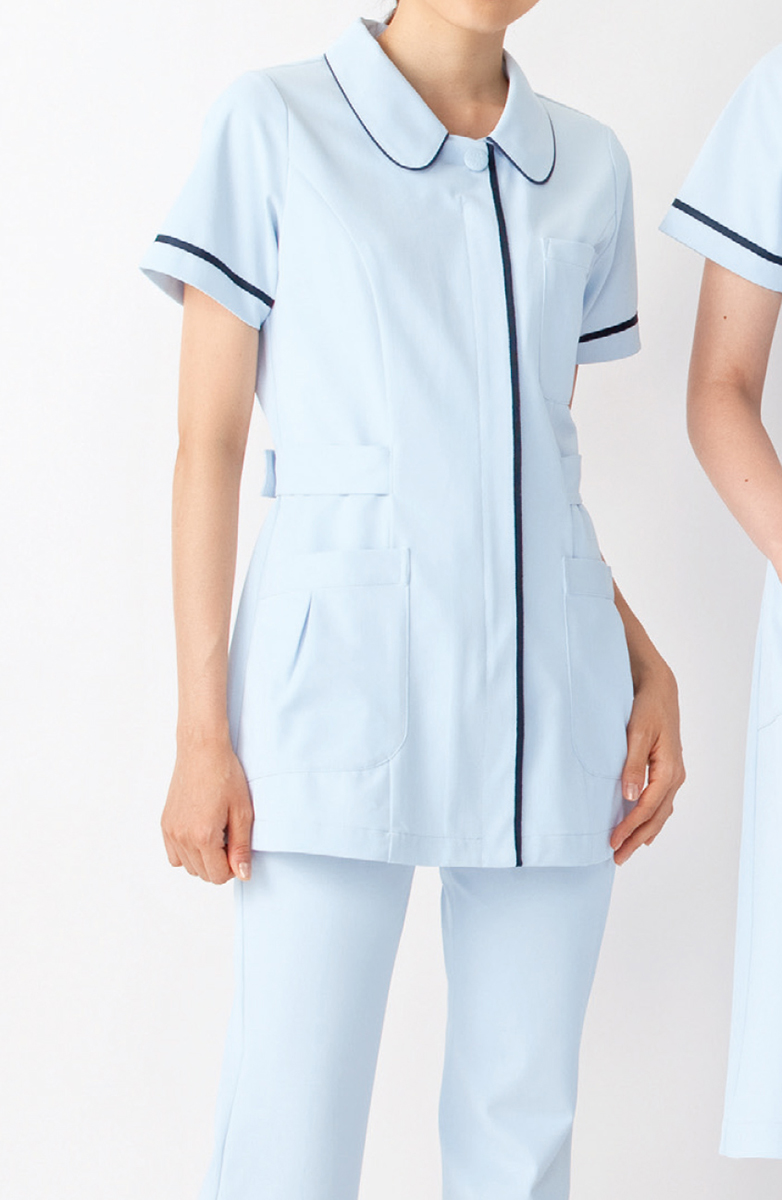 【KAZEN（旧アプロン）】086【ナースジャケット・半袖ナースウェア・上衣・レディース】