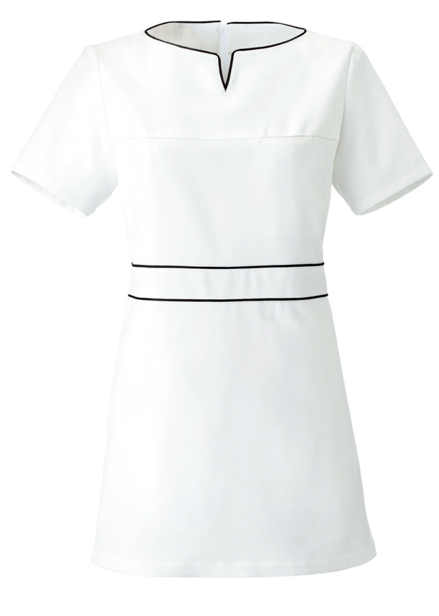 【Calala】CL-0185【チュニック・白衣・半袖ナースウェア】★エステ・クリニック向け★