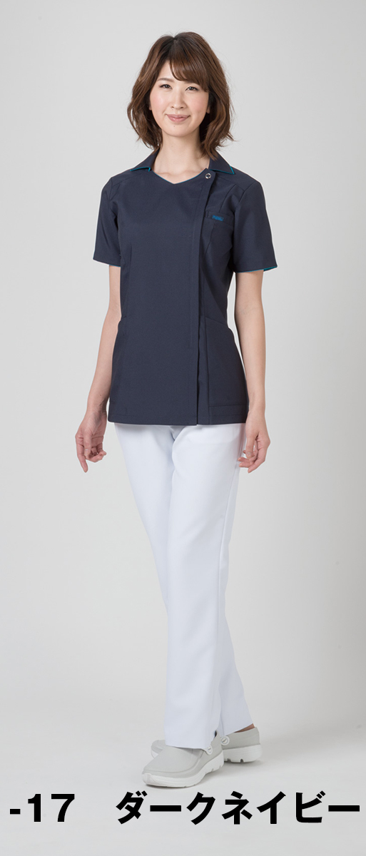 【FOLK】7024SC【ジップアップスクラブ・白衣・半袖上衣】☆2014年新作商品☆