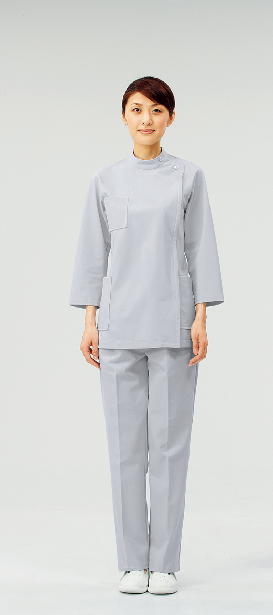 【モンブラン】72-215【ケーシー（KC）・白衣・8分袖上衣】