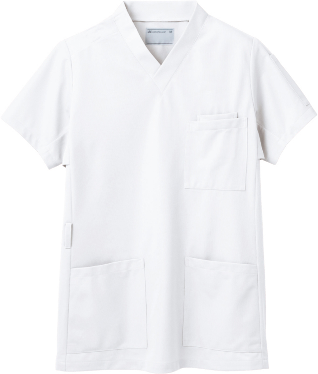 【モンブラン】72-611【ジャケット（男女兼用）・白衣・半袖スクラブ】