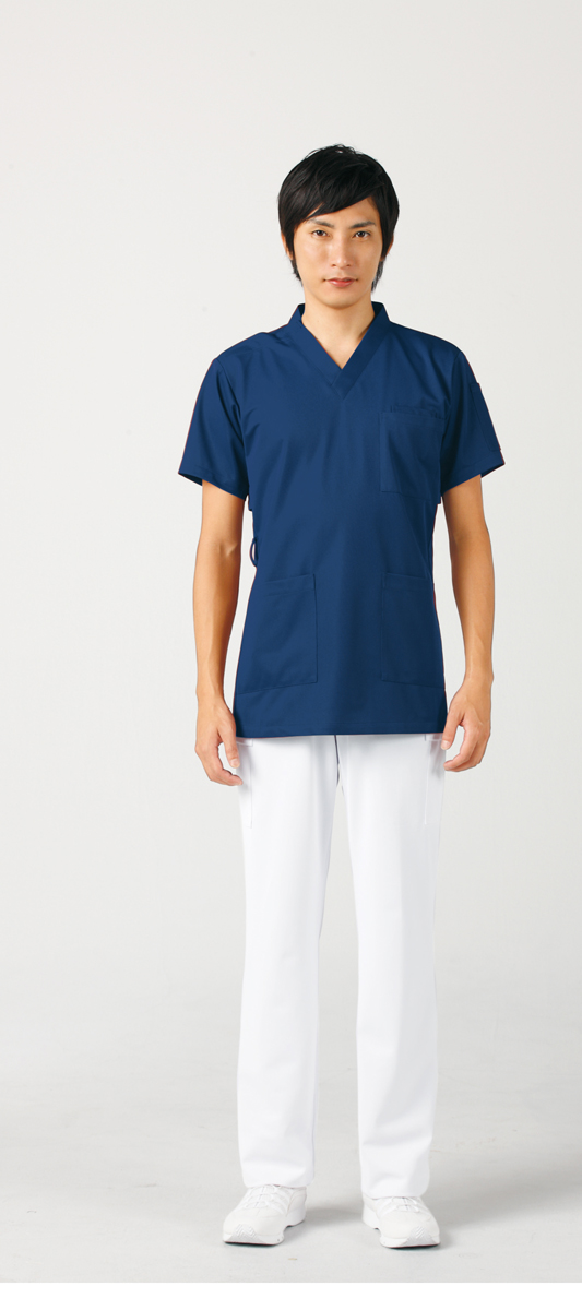 【モンブラン】72-614【ジャケット（男女兼用）・白衣・半袖スクラブ】