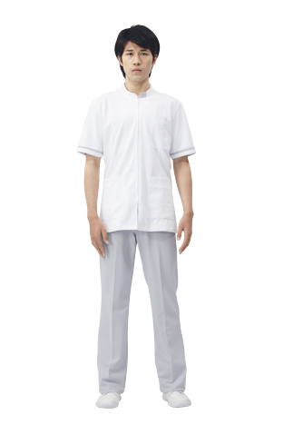 【モンブラン】72-856【ジャケット（メンズ）・男子白衣・半袖上衣】