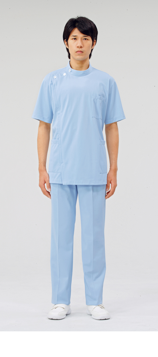 【モンブラン】72-964【ケーシー（KC）・男子白衣・半袖上衣】