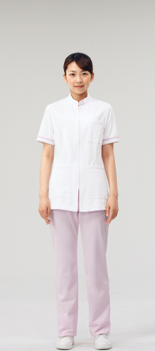 【モンブラン】73-1282【ナースジャケット・半袖ナースウェア・上衣】