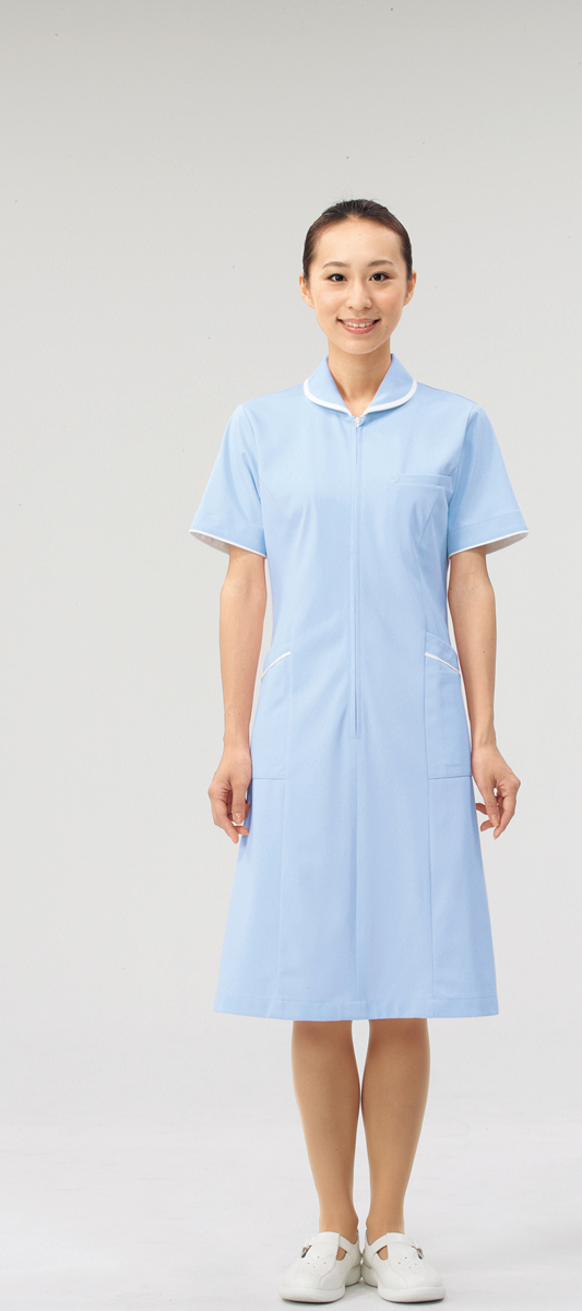 【モンブラン】73-1556【ナースワンピース・半袖ナースウェア】