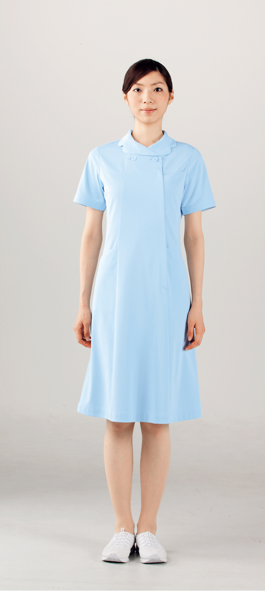 【モンブラン】73-1776【ナースワンピース・半袖ナースウェア】