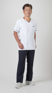 【FOLK】1016EW【ジップアップスクラブ・男性白衣・メンズジャケット】☆2014年新作商品☆