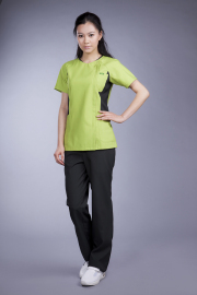 【FOLK】7014SC【ジップアップスクラブ・白衣・半袖上衣】