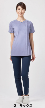 【FOLK】7022SC【ジップスクラブ・白衣・半袖上衣】☆2014年新作商品☆