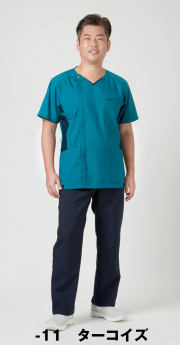 【FOLK】7025SC【ジップアップスクラブ・男性白衣・メンズジャケット】☆2014年新作商品☆