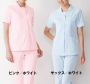 【KAZEN（旧アプロン）】100【ナースジャケット・半袖ナースウェア・上衣・レディース】