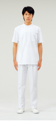 【モンブラン】72-702【ケーシー（KC）・男子白衣・半袖上衣】