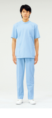 【モンブラン】72-704【ケーシー（KC）・男子白衣・半袖上衣】