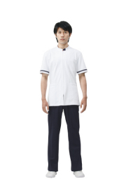 【モンブラン】72-858【ジャケット（メンズ）・男子白衣・半袖上衣】