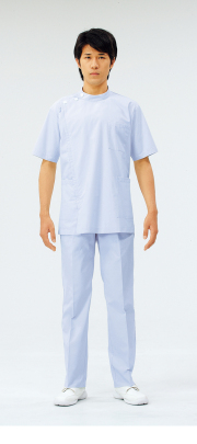 【モンブラン】72-956【ケーシー（KC）・男子白衣・半袖上衣】