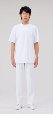 【モンブラン】72-962【ケーシー（KC）・男子白衣・半袖上衣】