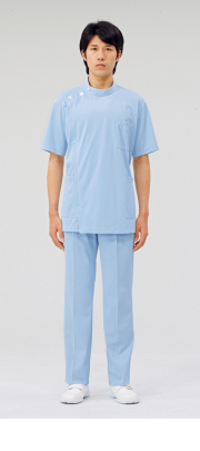 【モンブラン】72-964【ケーシー（KC）・男子白衣・半袖上衣】