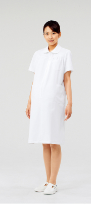 【モンブラン】73-012【マタニティワンピース・半袖ナースウェア】
