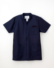 【ナガイレーベン】RT-5072【男女兼用ファスナー開きスクラブ・白衣・半袖上衣】