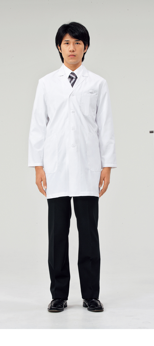 【モンブラン】71-681【ドクターコート（メンズ）・白衣・男子診察衣】