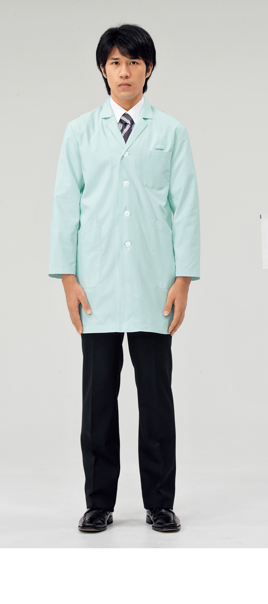 【モンブラン】71-687【ドクターコート（メンズ）・白衣・男子診察衣】