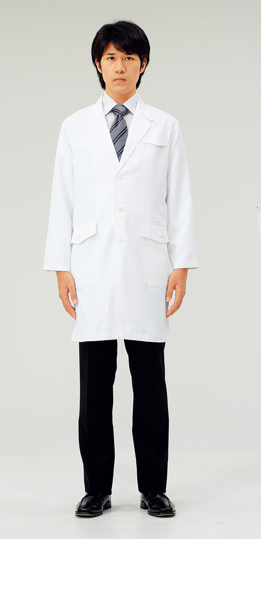 【モンブラン】71-831【ドクターコート（メンズ）・白衣・男子診察衣】