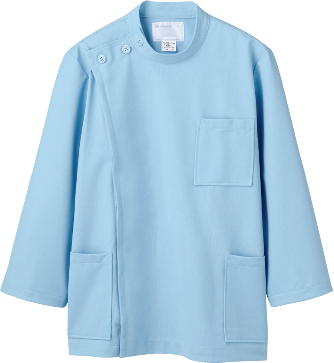 【モンブラン】72-703【ケーシー（KC）・男子白衣・8分袖上衣】