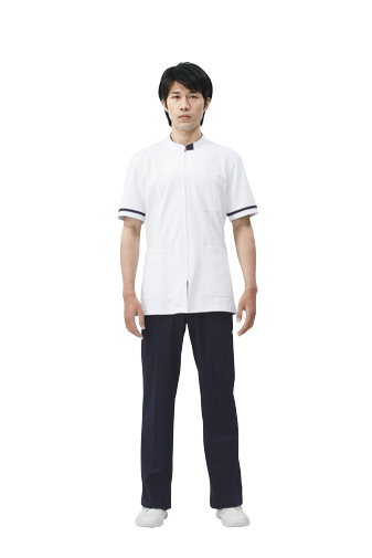 【モンブラン】72-858【ジャケット（メンズ）・男子白衣・半袖上衣】