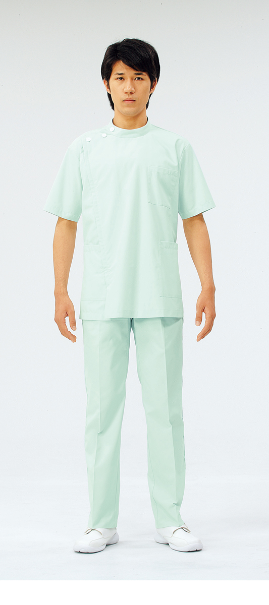 【モンブラン】72-958【ケーシー（KC）・男子白衣・半袖上衣】