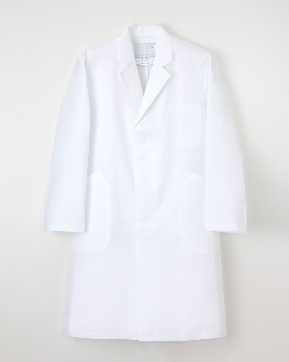 【ナガイレーベン】EM-3015【メンズ白衣・男子シングル診察衣】★ドラマ「フラジャイル」使用★
