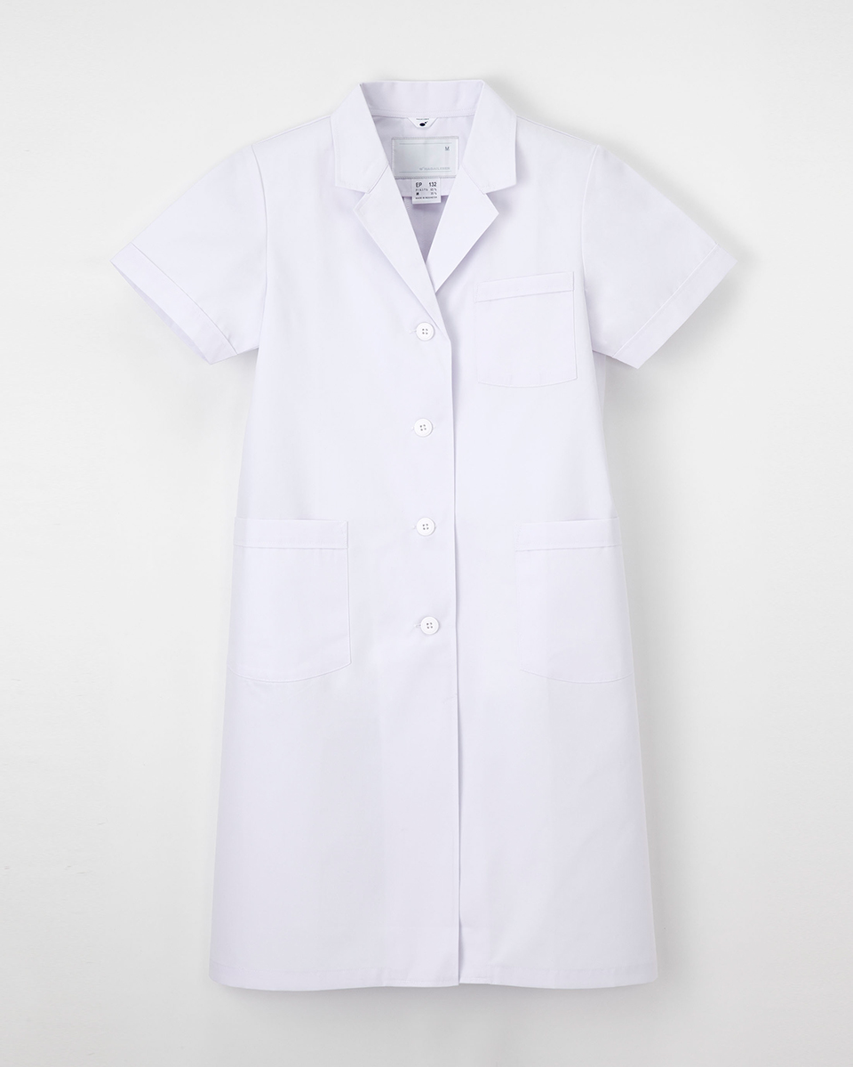 【ナガイレーベン】EP-132【白衣・・半袖診察衣】