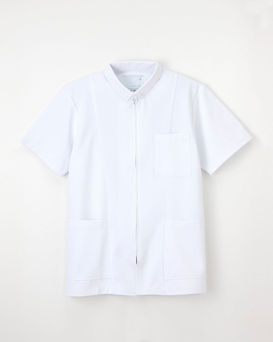 【ナガイレーベン】HO-1957【メンズ白衣・男子上衣・半袖】★ドラマ「DOCTORS３　最強の名医」使用★