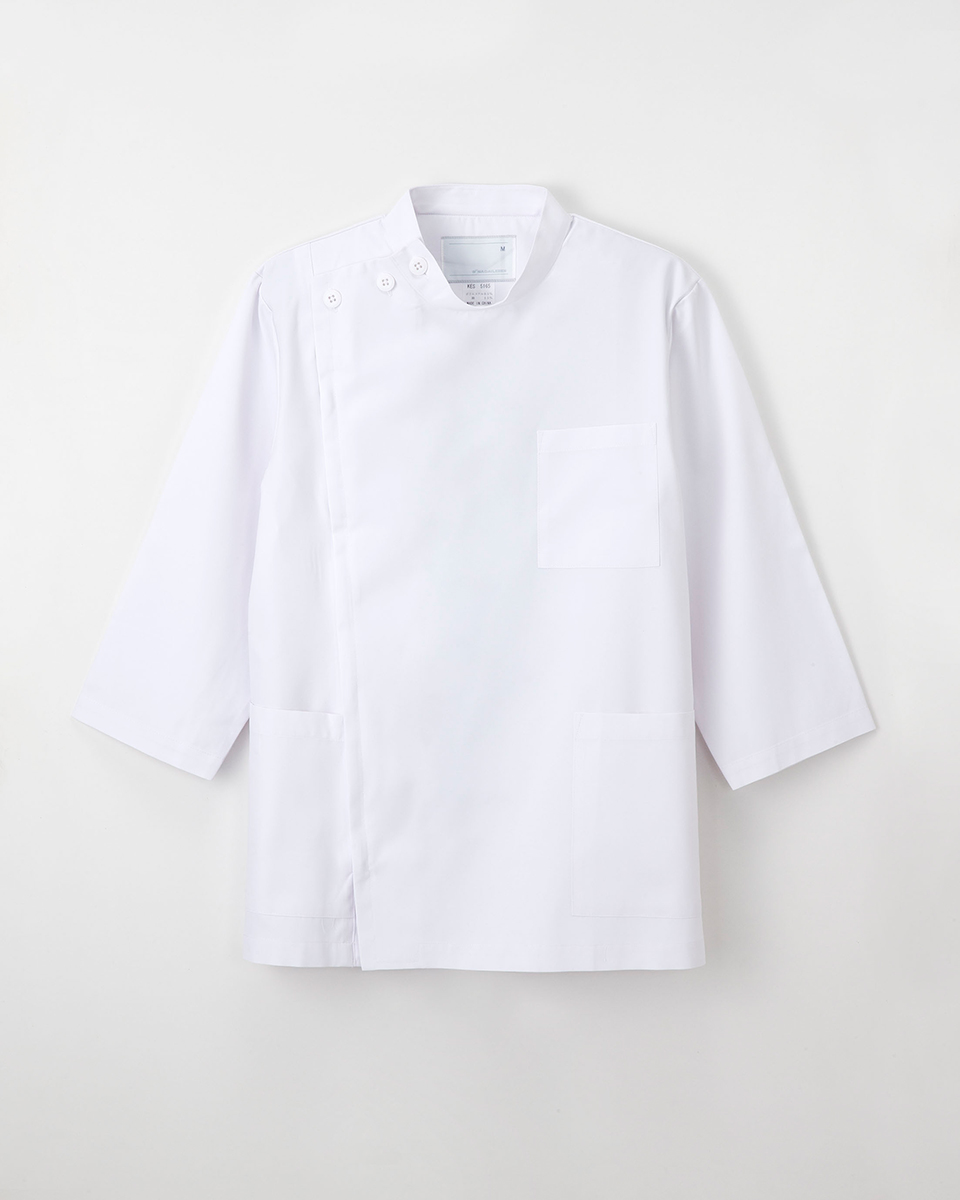 【ナガイレーベン】KES-5165【メンズ白衣・男子KC・8分袖】