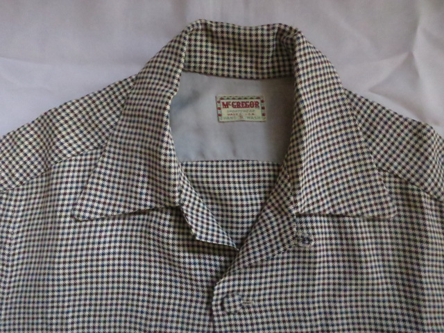 50'S McGREGORレーヨンチェックシャツ