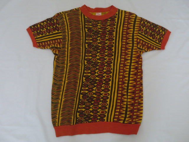６０’S　Healthknit 総柄S/Sスウェット