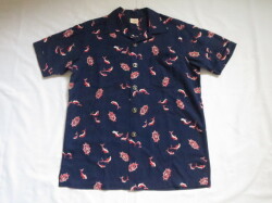５０’S　SAKS FIFTH AVENUE 総柄ギャバジンシャツ