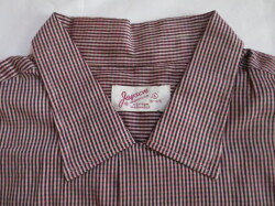 50-60s Jayson コットン チェック柄　開襟シャツ【状態良好】 50'S Jayson コットンチェックシャツ DEAD STOCK