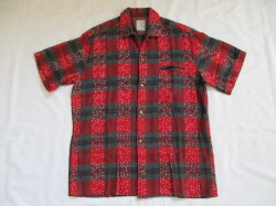 ５０’S　SIR Guy RedxGray ネップウールシャツ