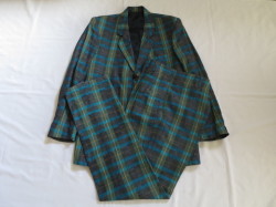 80'S MADE IN ENGLAND チェックスーツDEAD STOCK WICKED